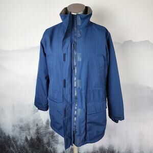 Vintage Land's End Polartec Aircore-200 Blue Jacket | Men's Medium